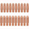 20 Stücke Kupfer Kontaktspitze Schweißdüsen Stromdüse M6 für 24KD MIG/MAG Schweißbrenner 0.8mm, 1.0mm, 1.2mm (0.8mm)