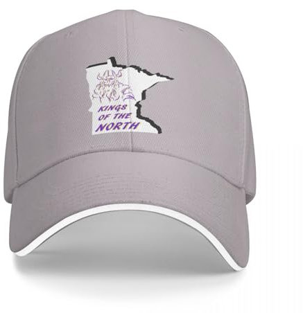 VIDOJI Gorra béisbol Unisex Kings of The North Skol Gorra béisbol para Hombres Mujeres clásica Gorra táctica Militar Personalizada Golf