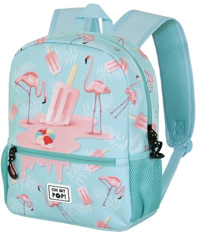 Oh My Pop! Ice Flamingo-Sweet Rucksack, Türkis, 26 x 33 cm, Kapazität 9,5 L