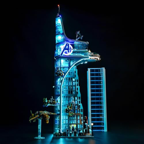 Light Kit for Lego Marvel Avengers Tower, Lighting Set for Lego 76269 Avengers Tower - Not Include Models, Just Light Kit (Standard Version)