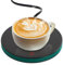 Chauffe-Tasse à Café Intelligent avec 2 Réglages de Température, sous-Verre Chauffant Électrique Arrêt Automatique, Réchauffe Tasse Jusqu'à 55 ℃, Chauffe-Café pour Bureau Maison Domicile (Vert)