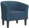 vidaXL Clubsessel, Sessel mit gepolstertem Sitz Armlehnen, Cocktailsessel mit Holzgestell, Loungesessel Relaxsessel Polstersessel, Dunkelblau Samt