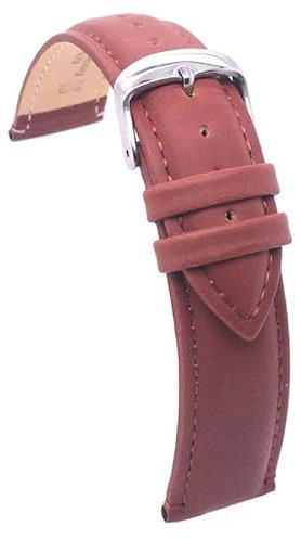 diloy Correa de cuero para reloj compatible con Huawei GT GT2 GT3 42mm cuero engresado. Ref 77 20mm marrón 20mm