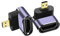 PNGKNYOCN Right Angle 8K Micro HDMI Adapter,2-Pack 90 Degree Upward Bend Micro HDMI Male to HDMI 2.1 Female Bidirectional Connector Converter Support 8K@60Hz HDTV (Up Bend)