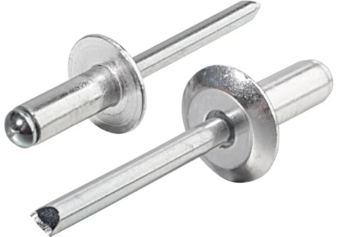 Linkup Blindnieten mit großem Flansch, 6,4 mm x 16 mm, großer Kopf, Aluminiumnieten, 6,4 mm x 16 mm, 50 Stück