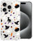 XIMIZU Clear Halloween Case for iPhone 15 Pro Ghost Cat Design，Cute Cell Cover for Girls Women Slim Thin Soft Silicone Anti-Shock Phone Case for iPhone 15 Pro