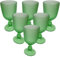 Set di 6 Calici in Vetro verde- Lavorato e Martellato -per una tavola speciale COSEDACASA by Rosemberg