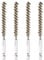 PATIKIL 8mm Dia Bore Brush, 4Pcs Brass Twisted Wire Cleaning Brush Pipe Cleaner with 1/4 Inch Hex Shank for Tubes, Ports, Bearings, Drill Driver, Brass Tone
