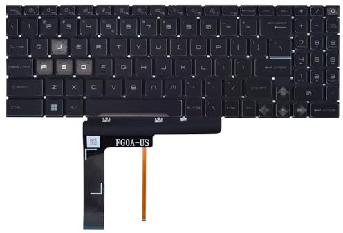 Replacement Keyboard for MSI Katana 15 B12V B13V Katana 17 B13U B13V Raider GE78 & MSI Pulse 15 B13V Pulse 17 B13V Cyborg 15 A12VF A12VE A13VF Series Laptop with Blue Backlit