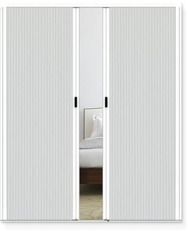 FUYAO Concertina Tür – innere unsichtbare Klapptür für Küche und Bad, Wachskuchendesign, kein Bohren, geeignet für offene Räume, 190-240 cm hoch