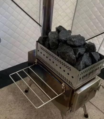 Poêle à bois portable d'extérieur pour sauna, poêle et cheminée (petit)