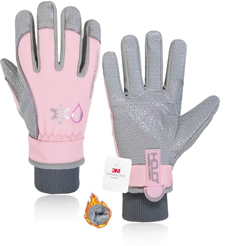 HLDD HANDLANDY wasserdichte Handschuhe für Herren, Winddichte Thermohandschuhe, Touchscreen Winterhandschuhe, Skihandschuhe Warme Arbeitshandschuhe Snowboard