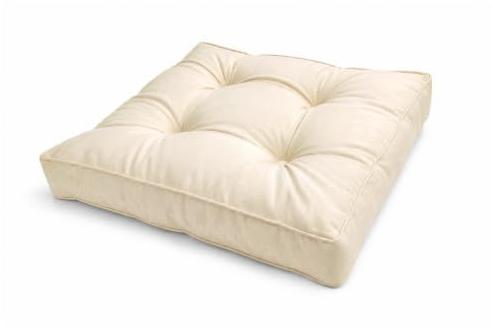 POKAR Stuhlkissen Sitzkissen 40x40x10 cm | Wasserabweisendes Loungekissen | Sitzpolster für Gartenstuhl und Rattanmöbel | Outdoor Sitzauflage Gartenmöbel | Öko Tex Zertifiziert | Made in EU | Beige