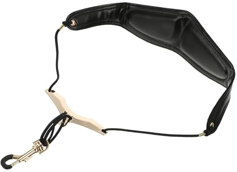 Toyvian Komfortabler Saxophongurt aus Leder mit Hoher Belastbarkeit und Verschleißfestem Material Verstellbarer Saxophon Gurt für Musiker und Saxophonspieler Zufällige Zufällige Farbe