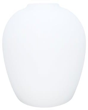 Lampenglas Leuchtenglas Glas opal matt weiß Ø100 mm H114 mm E14 Ersatzglas Lampenschirm Glasabdeckung für E14 Leuchten modern