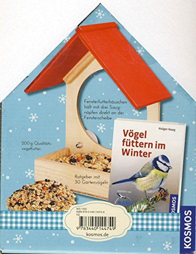 Vögel füttern am Fenster: Das Futterhäuschen-Set: Buch, Holzhäuschen fürs Fenster, Vogelfutter
