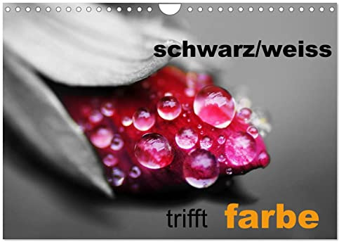 schwarz/weiß trifft farbe (Wandkalender 2026 DIN A4 quer), CALVENDO Monatskalender: Der ColorKey-Kalender (CALVENDO Kunst)