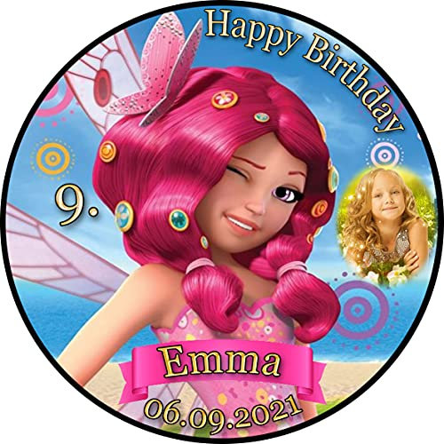 Tortenaufleger Fototorte Tortenbild Kindergeburtstag Mia and me MAM01 (Zuckerpapier) Rund 14 cm Ø mit Foto