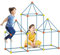 DIY Forts Bauspielzeug teilig-Kreatives Fort-Spielzeug für 3,4, 5,6,7 Jahre alte Jungen & Mädchen- Lernspielzeug DIY Burgen Bauen Tunnel Spielzelt Raketenturm Indoor & Outdoor (140 pcs)