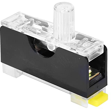 10 Stück Sicherungshalter Hutschiene, Sicherungshalter 35mm Schienenmontage Sicherungshalter mit integrierter 10A Sicherung 6x30
