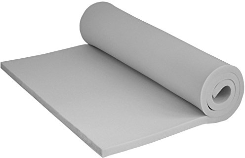 FORTIS POLSTER Schaumstoff RG25/44 120 x 200 cm, 10cm - Weiche Schaumstoffplatte - Schaumstoffmatte zum Sitzen, Liegen oder als Campingmatratze - Matratzen-Auflage - PU-Schaumstoff - Polsterschaum
