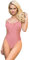 Yummy Bee Spitzen-Body für Damen – Spitze Teddy – Sexy Dessous – Übergröße Dessous Babydoll 8–22, rose, 46