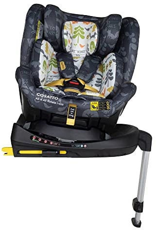 COSATTO Autositz All in All Rotate i-Size 360° Spin - 360° drehbar, Gruppe 0+123, 0-36 kg, 0-12Jahre, ISOFIX, ERF, Anti-Flucht (Nature Trail Shadow)