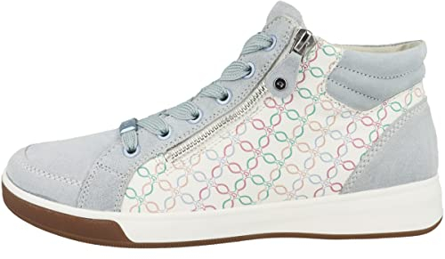 ARA Damen ROM Mid-cut Sneaker, AQUA,PASTELL-MULTI, 38