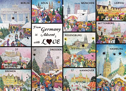 Nostalgischer A4 Adventskalender From Germany with Love Deustchland Advent