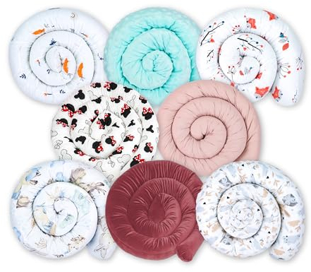 Totsy Baby Almohada para Dormir de Lado, Almohada para el Cuerpo de Serpiente, Almohada de 200 cm de Largo, Rollo de Cama, Almohada para Dormir, Almohada Enrollable para el Cuello, Variante aleatoria