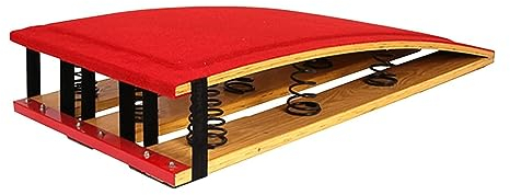 OQOPO Robustes Gymnastik-Sprungbrett für Erwachsene, Sprungturngerät mit 9 Federn für Schule, Zuhause, Fitnessstudio, Bar, Keller