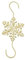 Wambere 30 Stück Weihnachtsdekorationshaken Metall Schneeflocke S-Haken,Christbaumhaken Weihnachtskugeln Aufhänger Weihnachtsbaum Haken Christbaumanhänger Weihnachtshaken Weihnachtsbaumschmuck,Gold