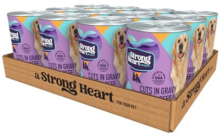 A Strong Heart Cuts in Gravy, Real Beef, 13.2oz Cans, Pack of 12