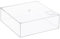 Worasign Clear Acrylic Square Cube Plastic Box, Plastic Rectangle Cube Containers with Lid, Storage Boxes 13.7x13.7x4.7 for Tiny Jewelry Beads, Coins, Craft Supplies, Sewing Home Organizers
