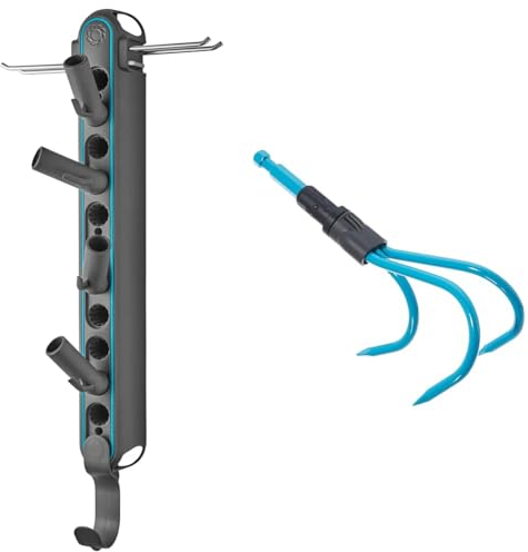 Gardena combisystem-Geräteleiste Flex: Ordnungssystem für Haus- und Gartengeräte & Combisystem-Grubber: Hacke Mit 3 Zinken
