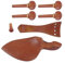 7 Stücke Holz Kinnhalter Saitenhalter Feinstimmer Stimmwirbel Ersatz Violinkomponenten 4/4 Größe Violinzubehör Violine Kinnhalter Ziehplatten Knöpfe Saitenhalter Und Wirbel