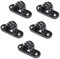 LEDSone Conduit Lighting Black Distance Saddle Metal 20mm Conduit Saddles Conduit Tube Fittings Accessories Pipe Bracket Clam with Screw Securing for Metal Conduit Pipe Tube 5Pcs