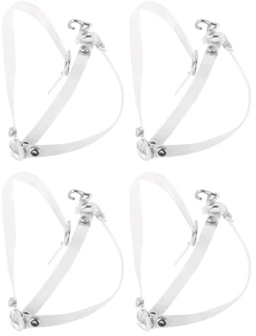 Laroal Lot de 2 paires de sangles de chaussures amovibles, transparentes, antidérapantes, sangles de cheville, accessoires anti-lacets lâches pour maintenir les talons hauts et les escarpins