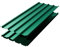 Aufun 12 láminas onduladas trapezoidales de acero galvanizado, 129,5 cm x 45 cm = 6,99 m², para cobertizo, placas de techo de 0,25 mm, incluye 120 tornillos y guantes, chapa metálica para garaje