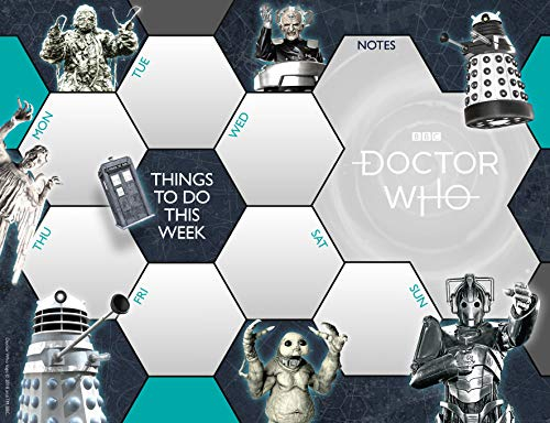 Doctor Who Weekly Planner, A4 Size, Desk Calendar, Tear Off Pages, Official Product