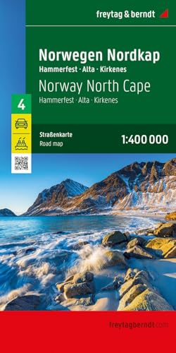 Norwegen Nordkap, Straßenkarte 1:400.000, freytag & berndt: Hammerfest - Alta - Kirkenes, mit Autofähren (freytag & berndt Auto + Freizeitkarten, Band 4)