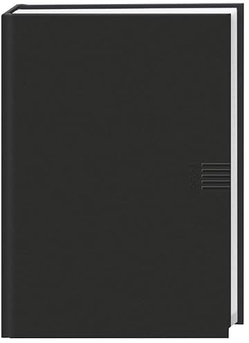 Cheftimer A5 mit Tageskalender. Schwarzer Terminkalender 2024. Buch-Kalender mit Lesebändchen und Eckperforation. Wattierter Taschenkalender zum Planen von Terminen.