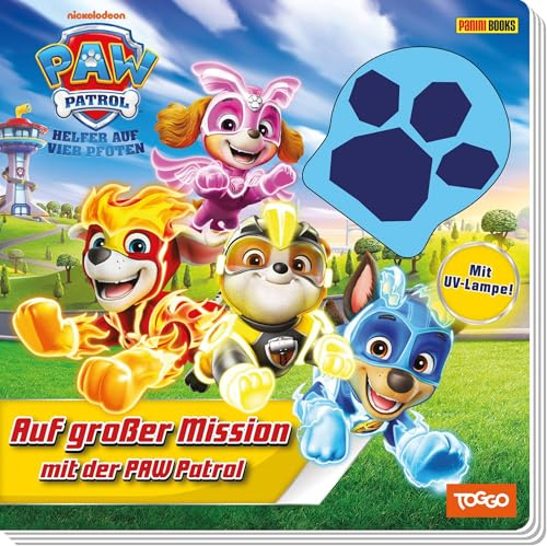 PAW Patrol: Auf großer Mission mit der PAW Patrol: Pappbilderbuch mit UV-Lampe und unsichtbar versteckten Elementen auf jeder Buchseite.