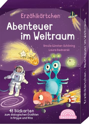 Abenteuer im Weltraum – 48 Bildkarten zum dialogischen Erzählen in Krippe und Kita (Erzählkärtchen)
