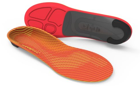 Superfeet Run Insoles, UK 6-7.5 | Trim-To-Fit Foam and Carbon fibre Shoe Inserts, High Arch Support, Professional Grade