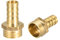 sourcing map Brass Hose Barb Fitting,Connector,12mm Barb x G1/2 Male Pipe Adapter,2Pcs
