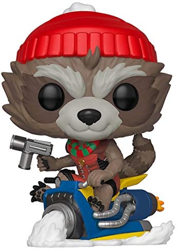 Funko POP!. Bobble Marvel: Holiday-Rocket Raccoon Collectible Figure - Guardians Of the Galaxy - Collectable Vinyl Figure - Gift Idea - Official Merchandise - Toys for Kids & Adults - Movies Fans