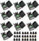 YIOVVOM DB9 Breakout Connector to Wiring Terminal RS232 D-SUB Female Serial Port Breakout Board Solder-Free Module with case (10 PCS Female Adapter)