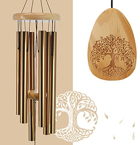Astarin Carillon éolien de condoléances pour l'extérieur ton profond, carillon commémoratif pour la perte d'un être cher, carillon éolien en mémoire pour l'extérieur comme cadeau commémoratif de deuil