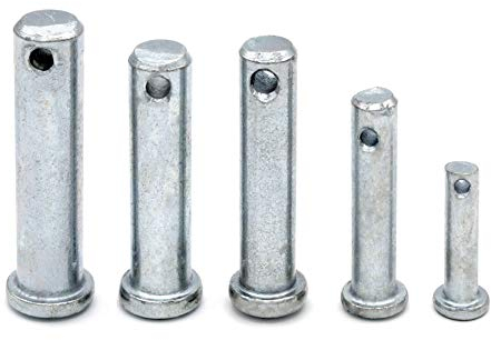 HEAVYTOOL Sicherungsbolzen verzinkt 6mm x 25mm (50 Stück) Bolzen Splintbolzen Stecksplint Sicherungsstift Steckbolzen